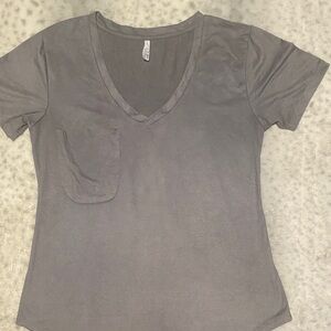 Z Supply V-Neck Women's Top Suede